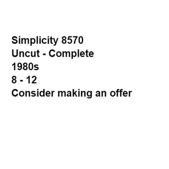 Simplicity 8570 Dress Top Belt Pattern Miss 8-12 Pullover Stretch Knit Tunic - Picture 3 of 6